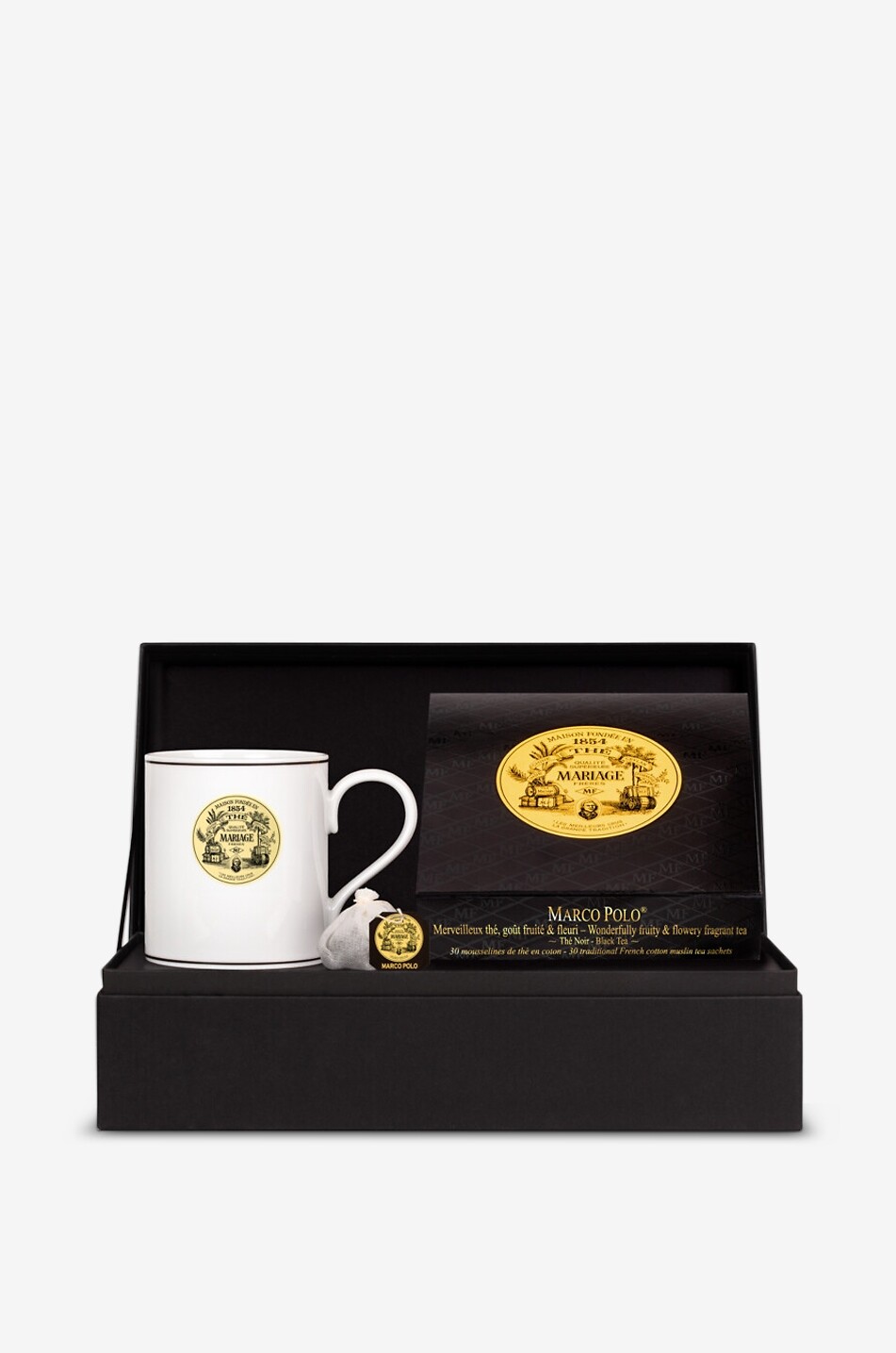 MARIAGE FRERES Coffret thé parfumé et mug en porcelaine Marco Polo Tea Break Maison Incolore 1