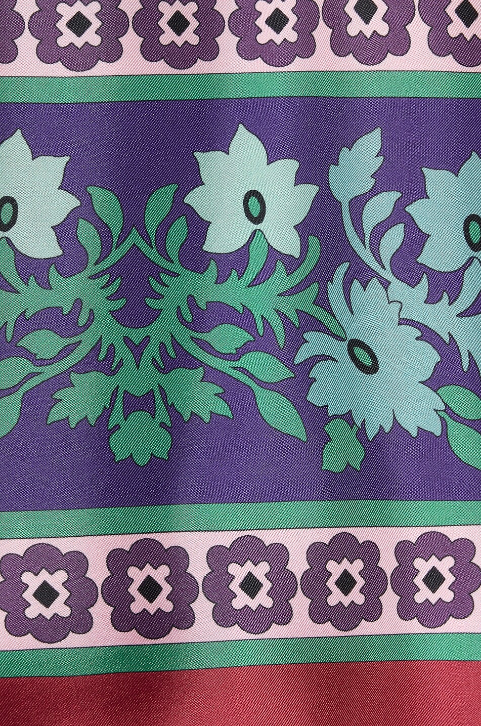 LA DOUBLEJ Weites Hemd aus Seidentwill Foulard Regalia Placée Damen BUNT 3