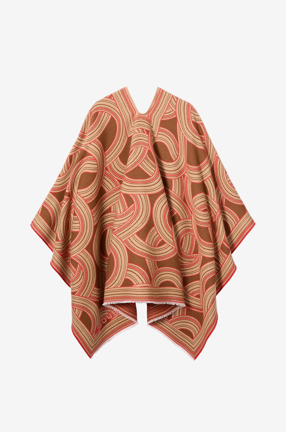 LA DOUBLEJ Poncho aus Wolle und Seide Soul Montecarlo Placée Damen BUNT 2