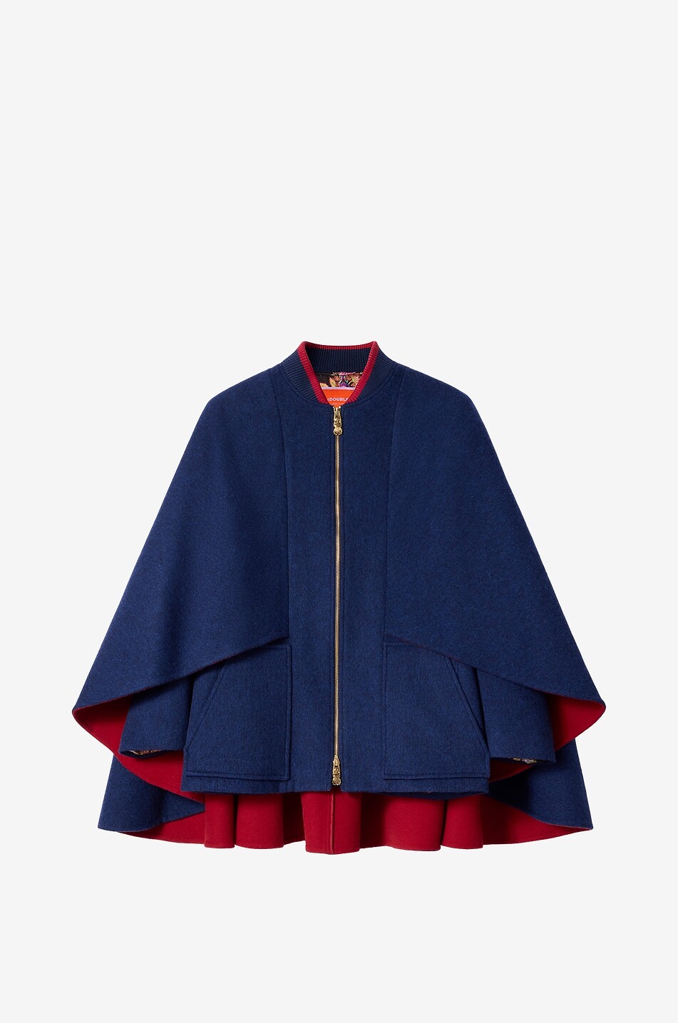 Baker Street double face wool cape