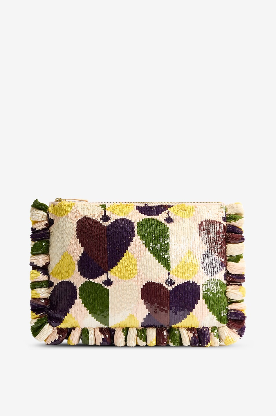 LA DOUBLEJ Pochette à sequins et volants Hand Pochette Farfalla Femme MULTICOLORE 1