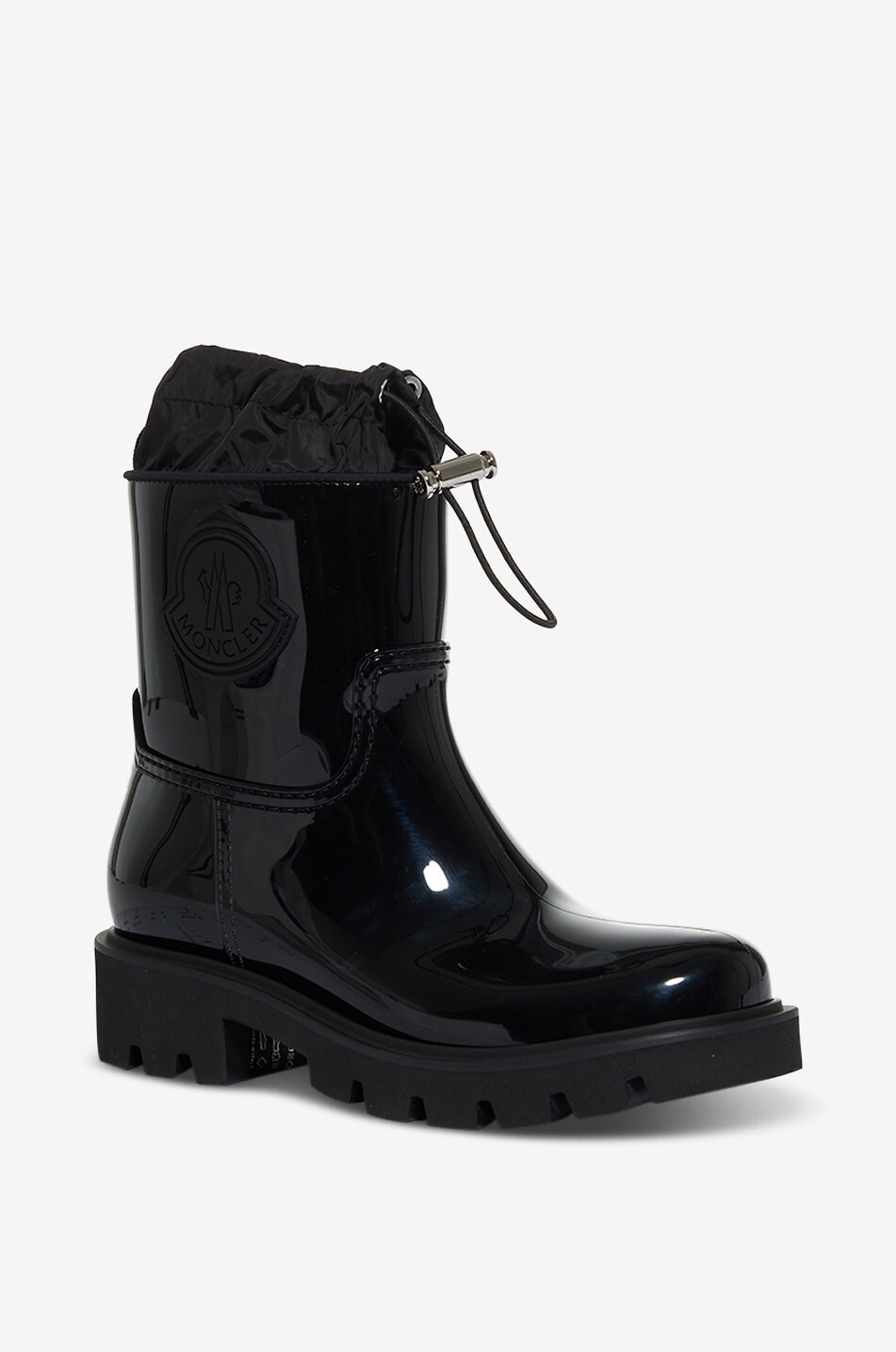 MONCLER Bottines de pluie en caoutchouc Kickstream Femme NOIR 1