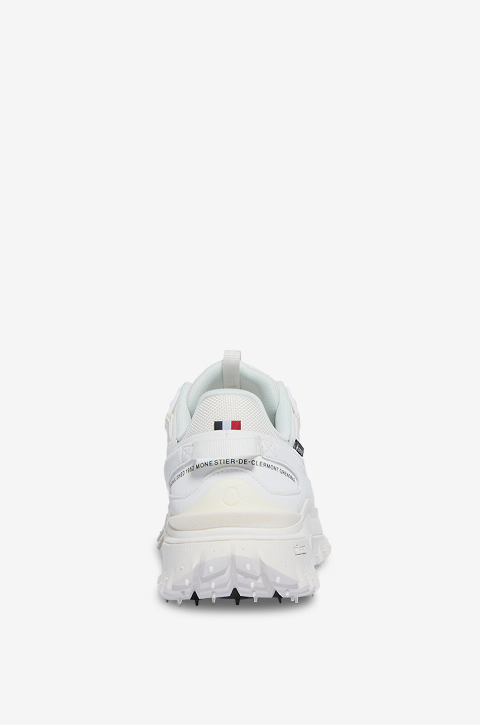 MONCLER Niedrige Schnürsneakers aus Mesh und Leder Trailgrip GTX Damen WEISS 4