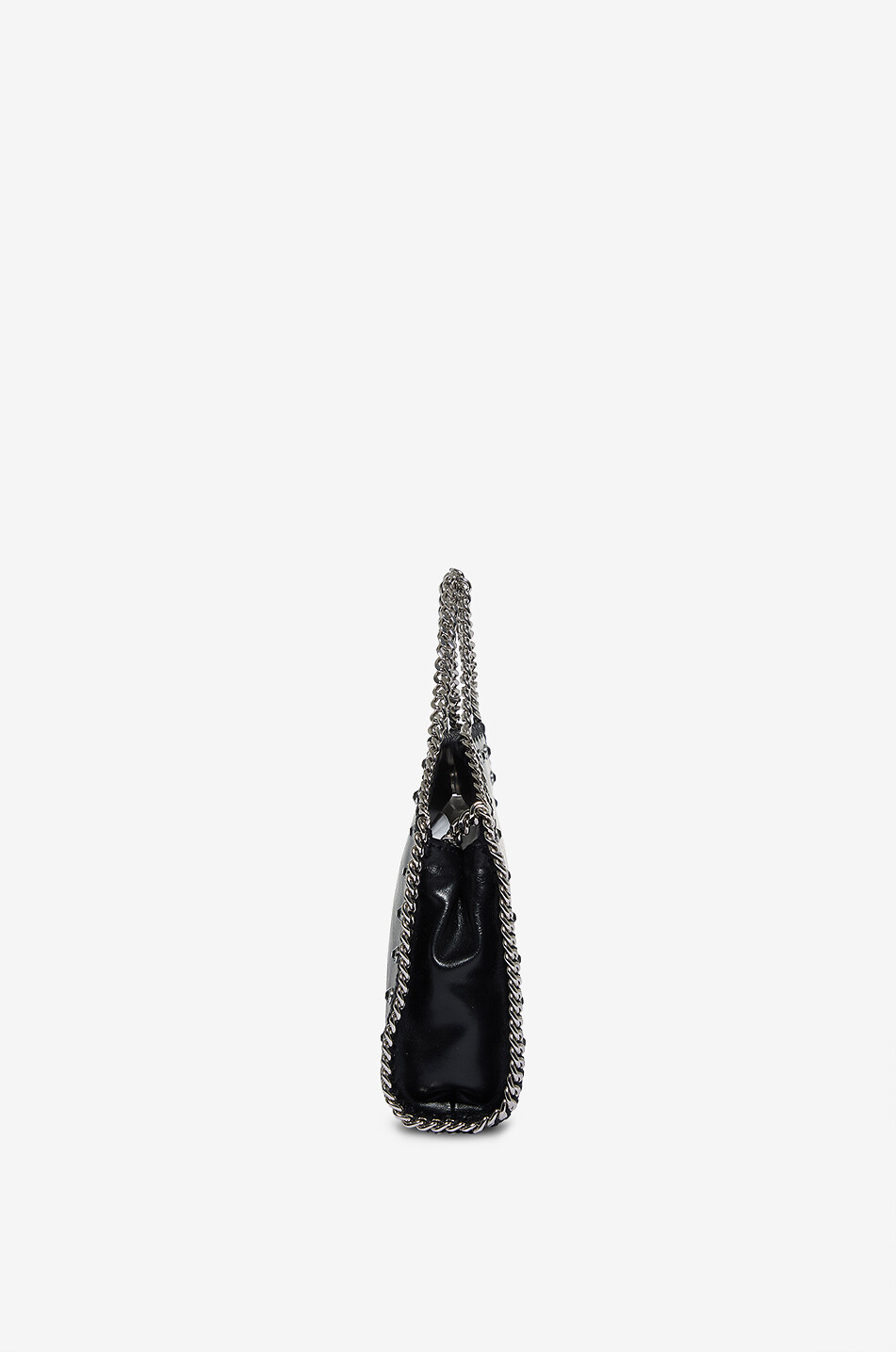 STELLA McCARTNEY Nietenbesetzter Shopper aus Kunstwildleder Falabella Tiny Damen SCHWARZ 4