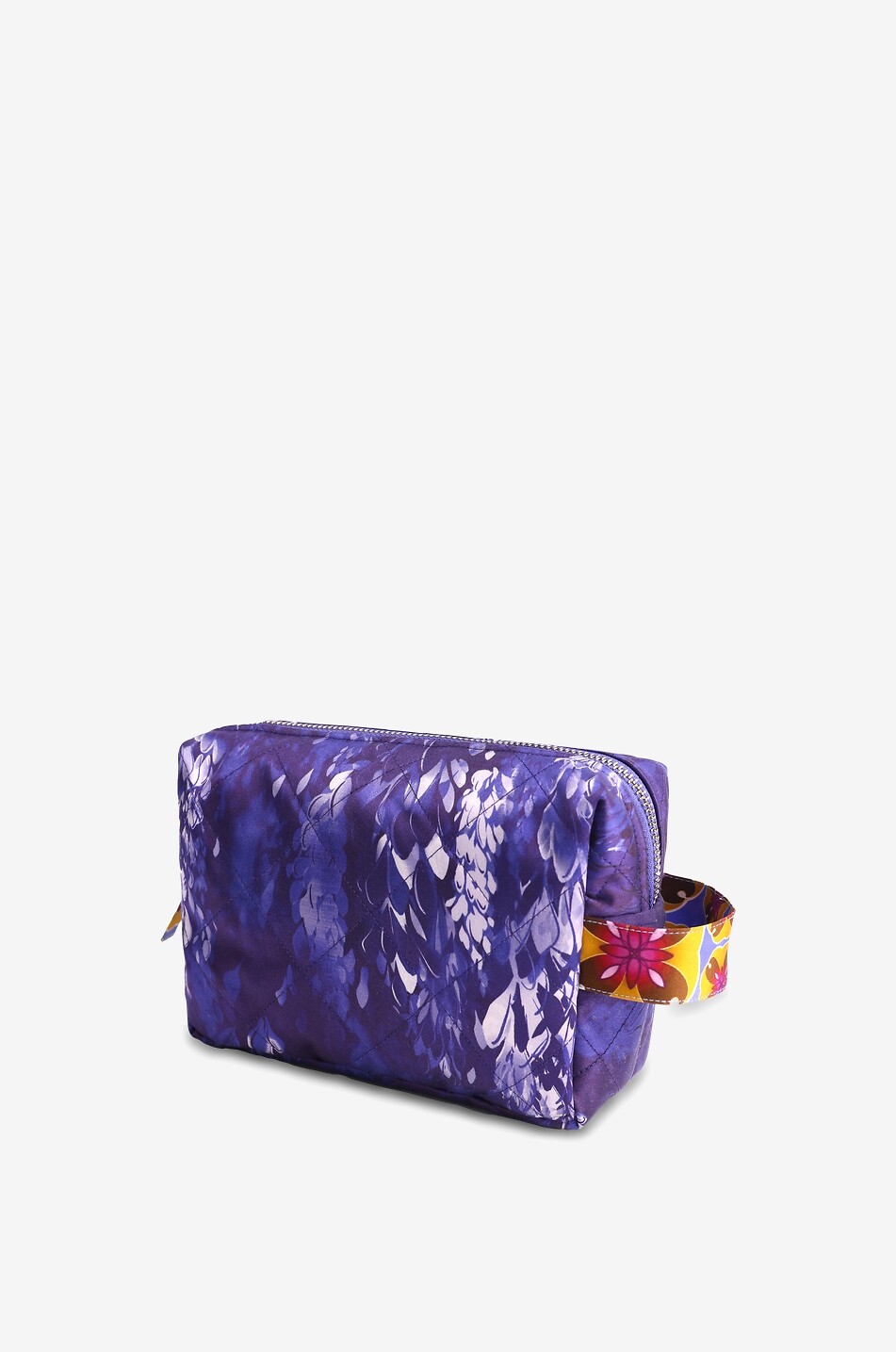 KARMA ON THE ROCKS Pochette en soie matelassé Small Pouch Fuji Femme VIOLET 1