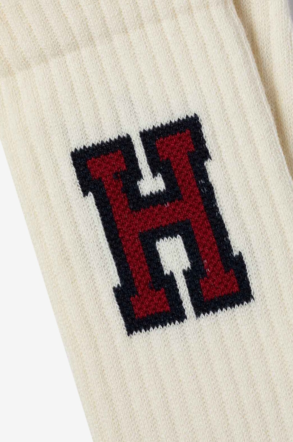 ROYALTIES Jake H tennis socks Men EGGSHELL 2