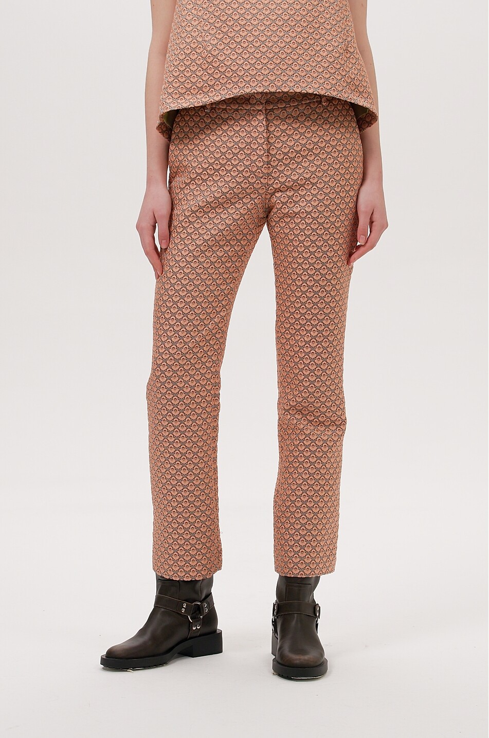 LA DOUBLEJ Zigarettenhose aus Satin-Jacquard Fantaisie 24/7 Damen BUNT 5