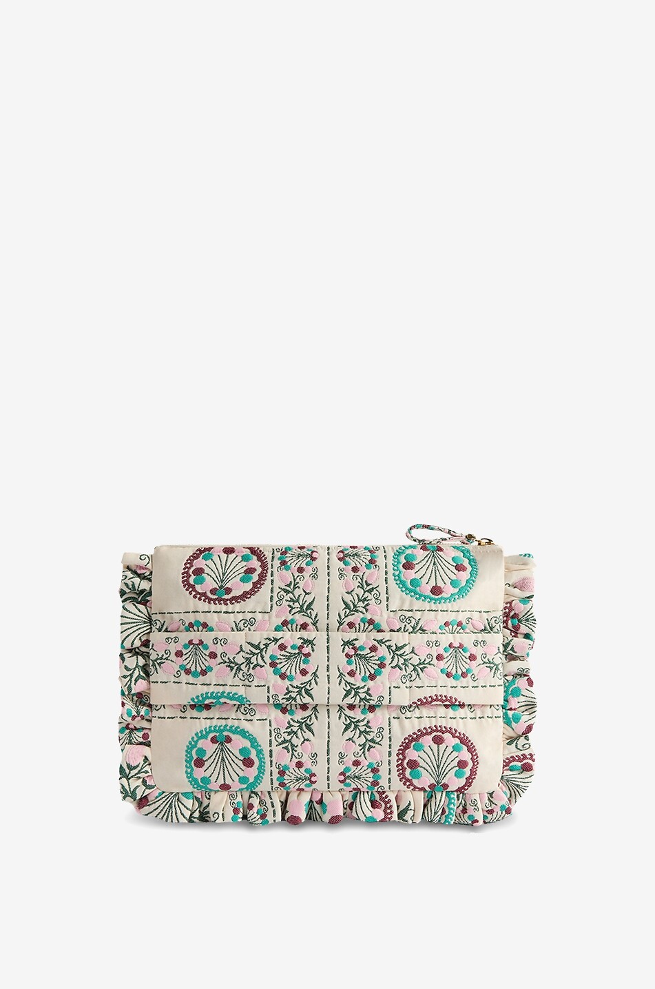 LA DOUBLEJ Pochette rectangulaire brodée en jacquard Femme MULTICOLORE 2