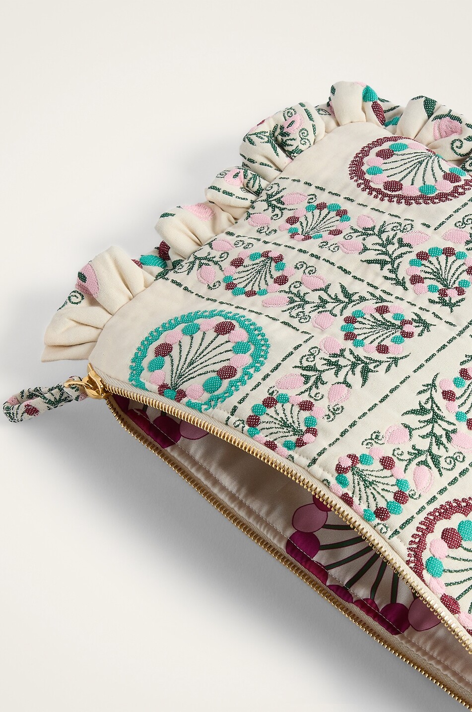 LA DOUBLEJ Pochette rectangulaire brodée en jacquard Femme MULTICOLORE 3