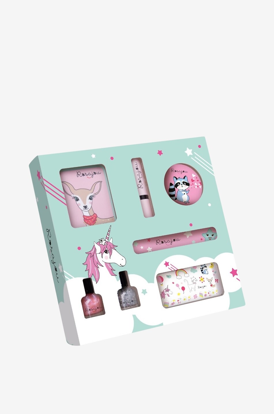 ROSAJOU Kinder-Schminkset Fard À Joues Unisex HELLROSA 1