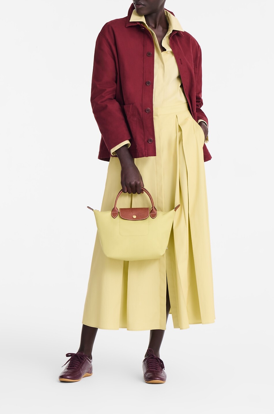 LONGCHAMP Handtasche aus Canvas Le Pliage Original S Damen HELLGRÜN 3