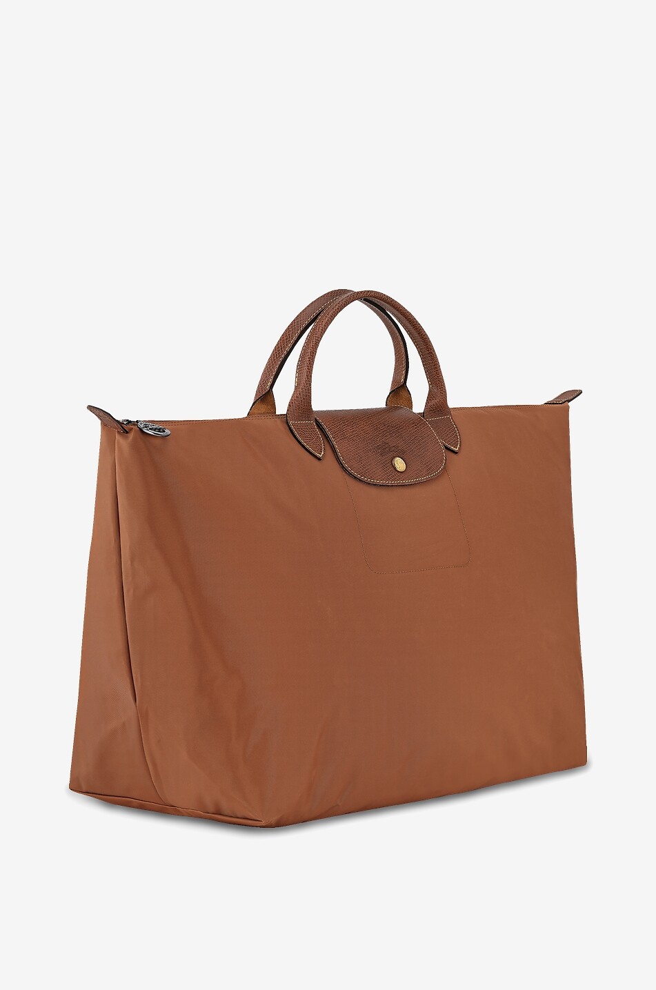 LONGCHAMP Sac de voyage en toile recyclé Le Pliage Original S Femme COGNAC 2