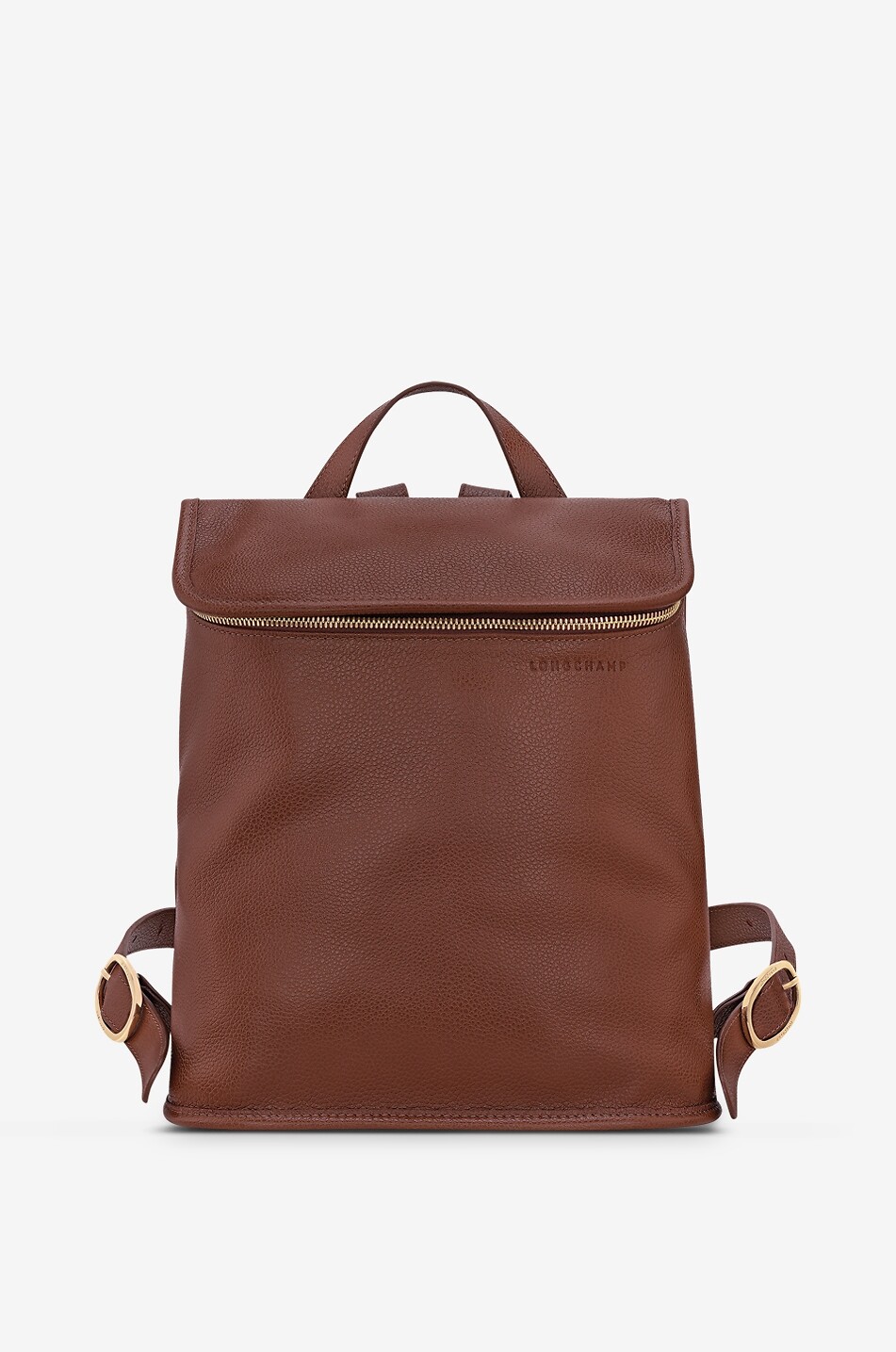 LONGCHAMP Rucksack aus genarbtem Leder Le Foulonné M Damen HELLBRAUN 1