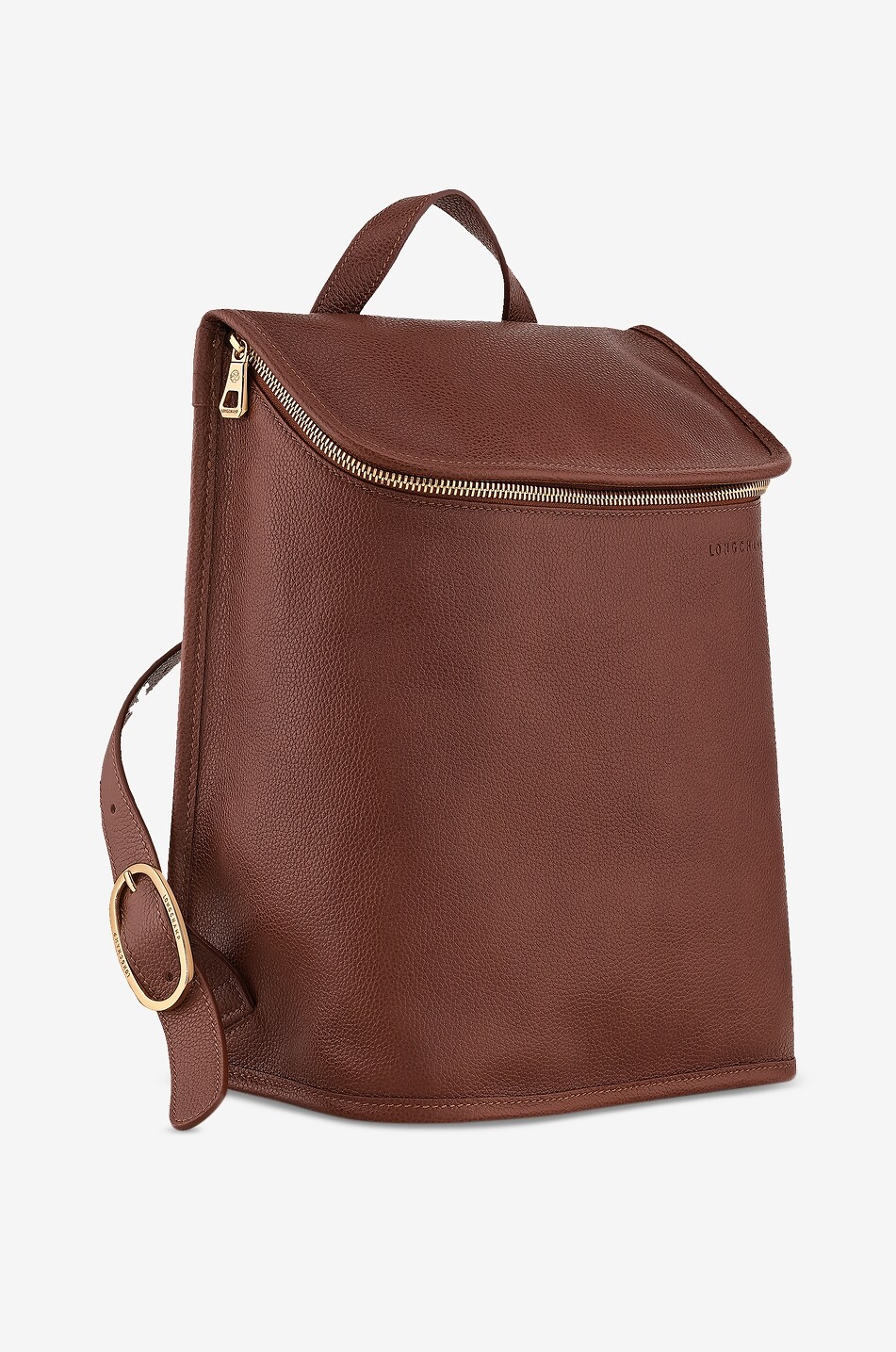 LONGCHAMP Rucksack aus genarbtem Leder Le Foulonné M Damen HELLBRAUN 2