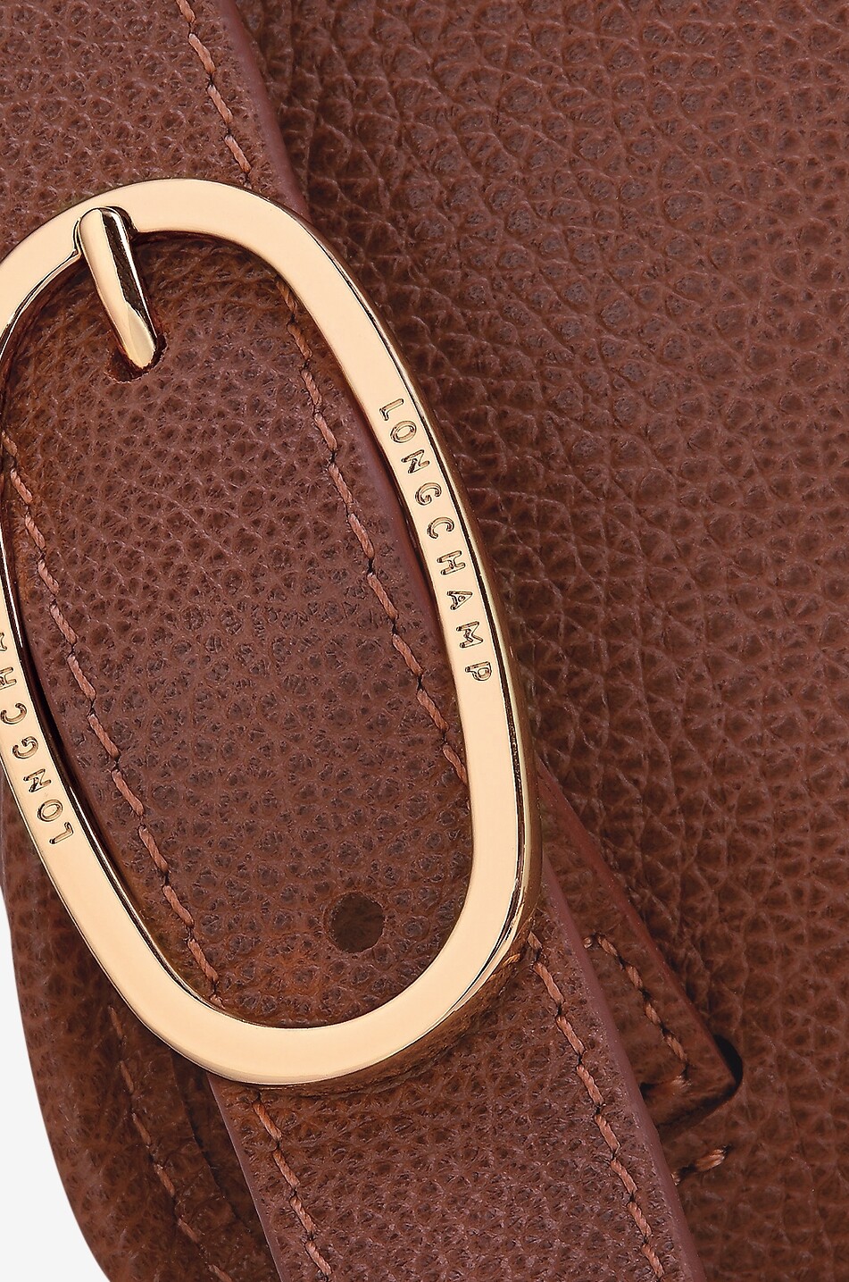 LONGCHAMP Rucksack aus genarbtem Leder Le Foulonné M Damen HELLBRAUN 5