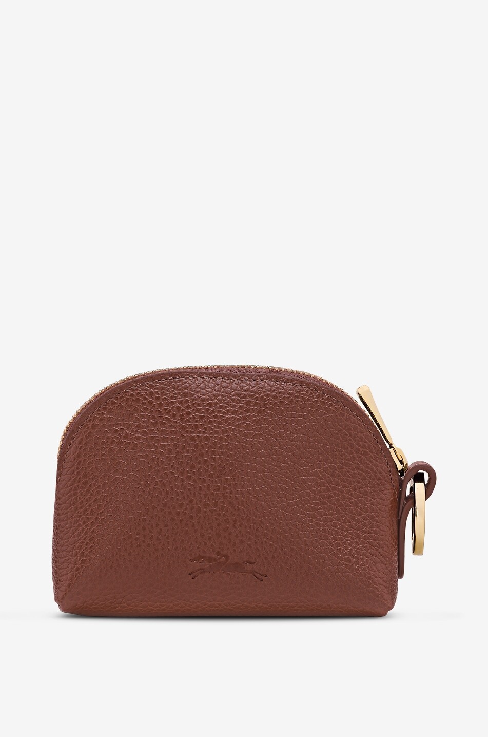 LONGCHAMP Le Foulonné grained leather wallet Women BROWN 2