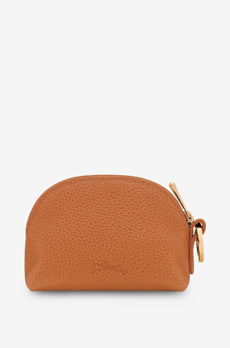 LONGCHAMP Le Foulonné grained leather wallet Women DARK ORANGE 2