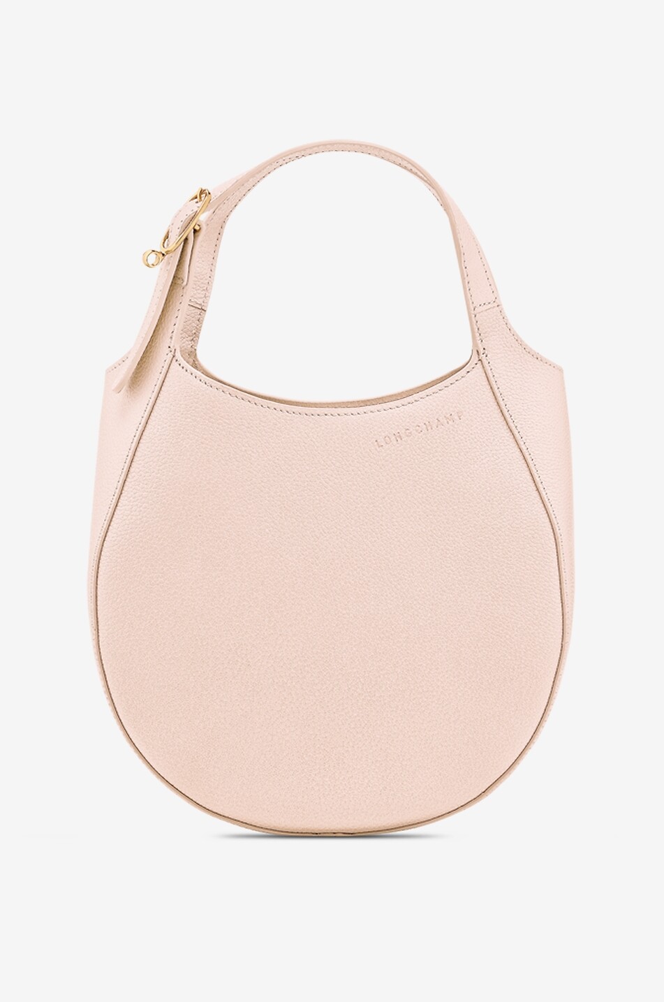 Sac à main arrondi en cuir grainé Le Foulonné S