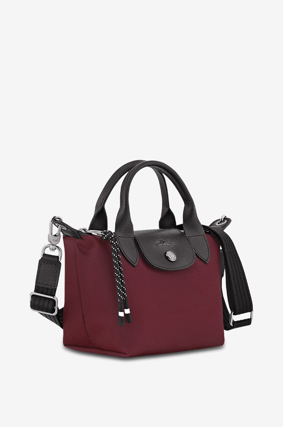 LONGCHAMP Sac à main en toile recyclée Le Pliage XS Energy Femme ROUGE FONCÉ 2