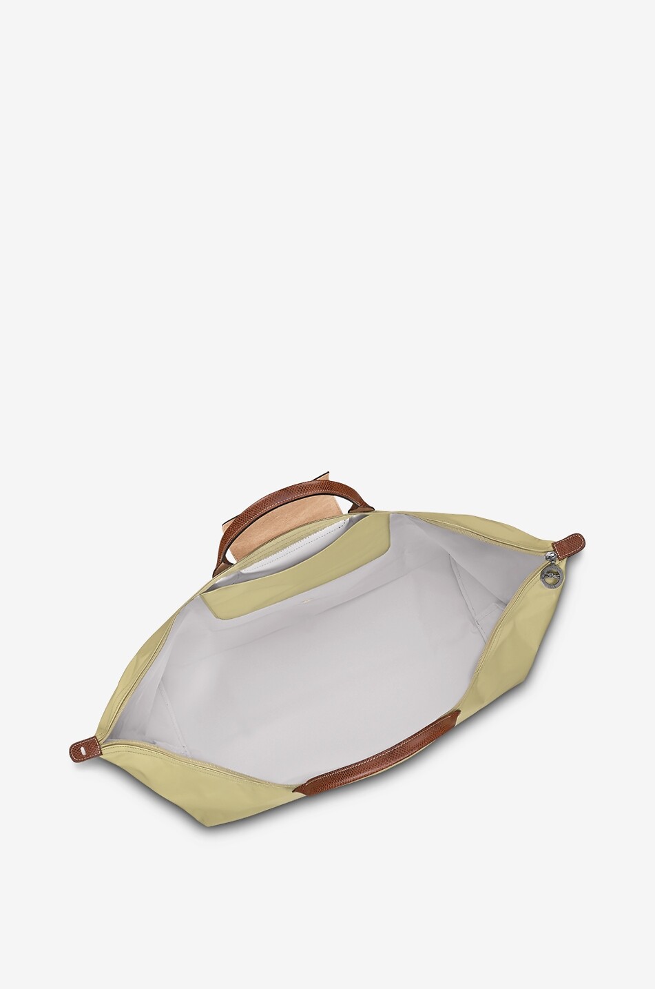 LONGCHAMP Sac de voyage en toile et cuir de Russie Le Pliage Original M Femme VERT CLAIR 4