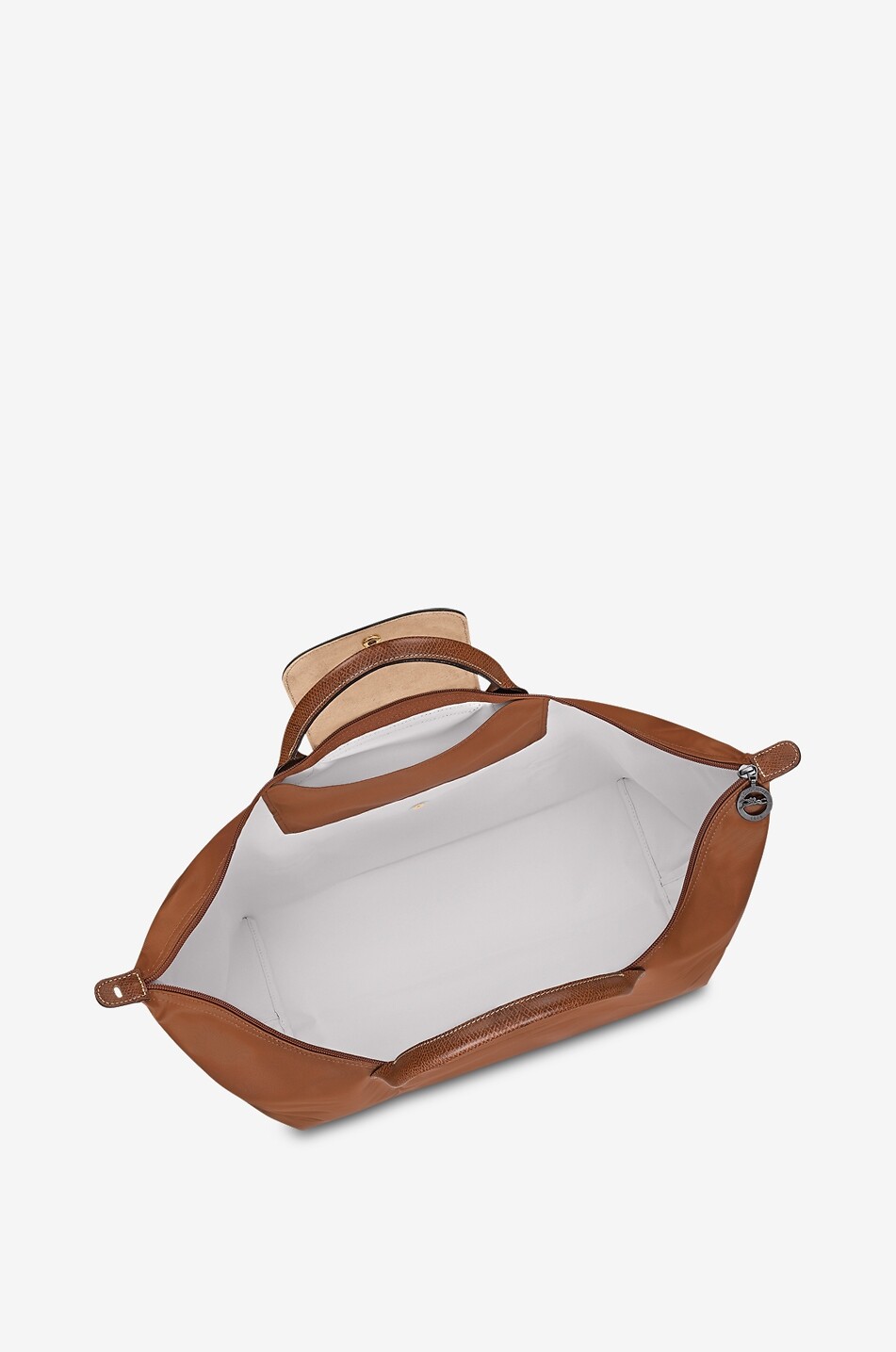 LONGCHAMP Sac de voyage en toile recyclé Le Pliage Original S Femme COGNAC 5