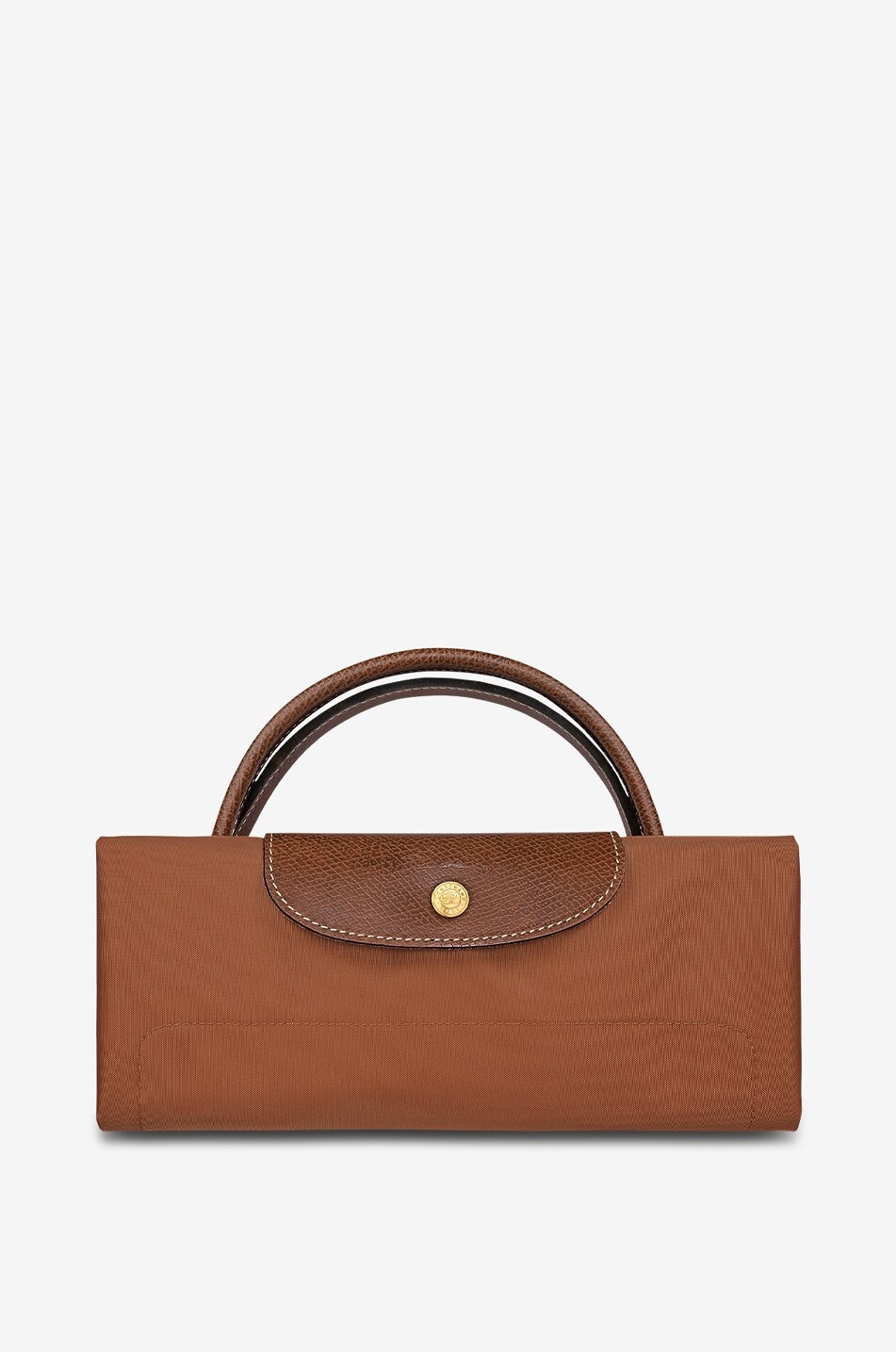 LONGCHAMP Sac de voyage en toile recyclé Le Pliage Original S Femme COGNAC 7