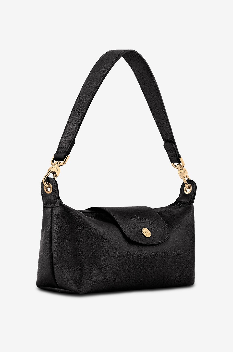 LONGCHAMP Le Pliage Xtra smooth leather baguette shoulder bag Women BLACK 2