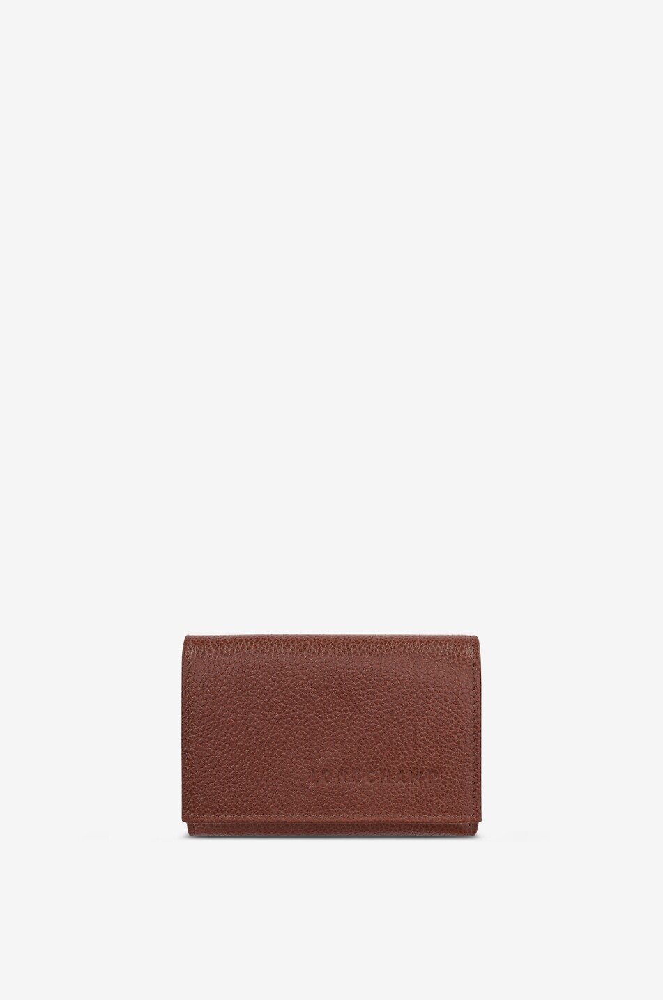 Le Foulonné grained leather compact wallet
