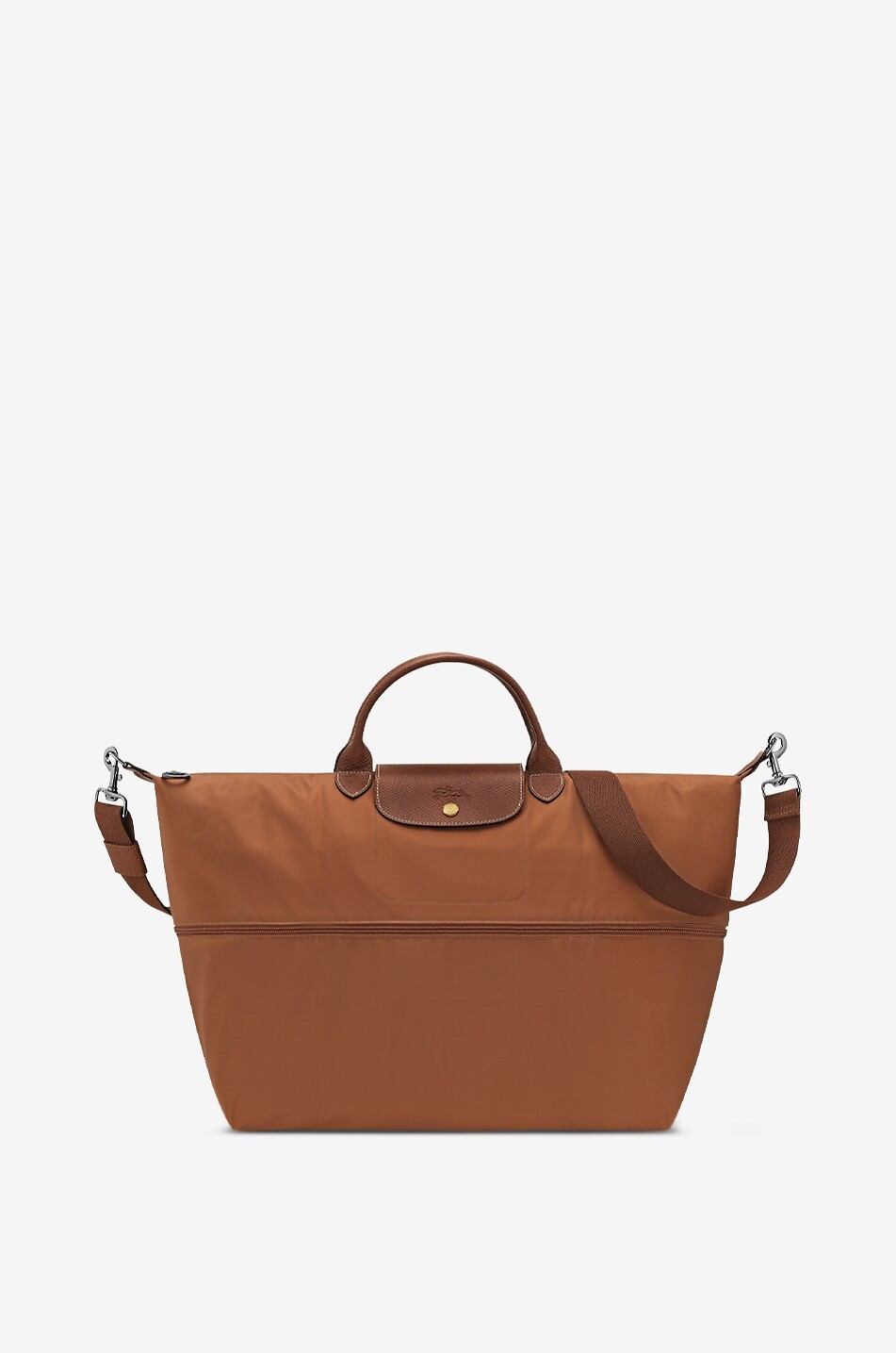 LONGCHAMP Sac de voyage extensible en toile Le Pliage Original Femme COGNAC 4