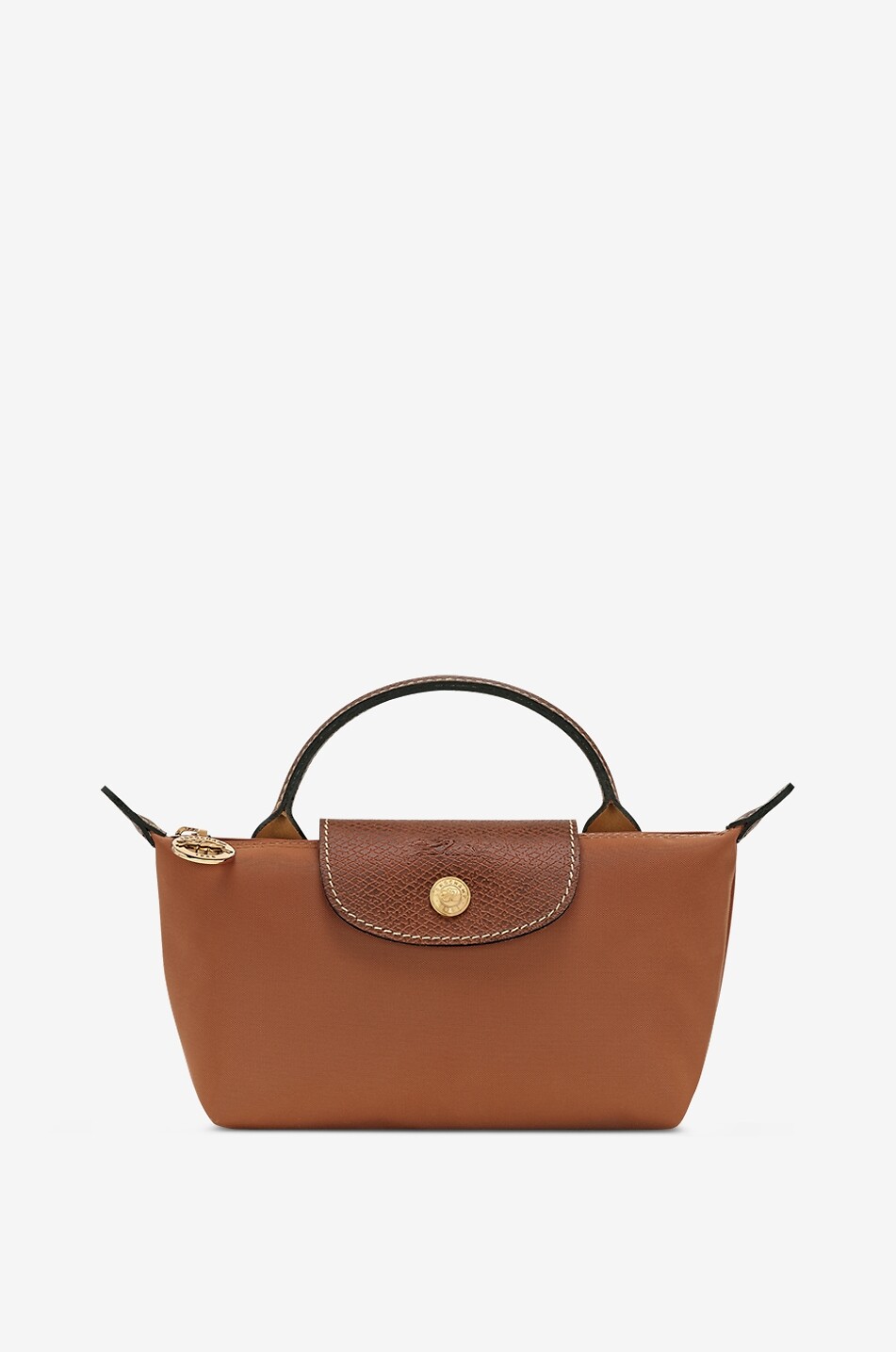 LONGCHAMP Le Pliage Original canvas cosmetic case with top handle Women COGNAC 1