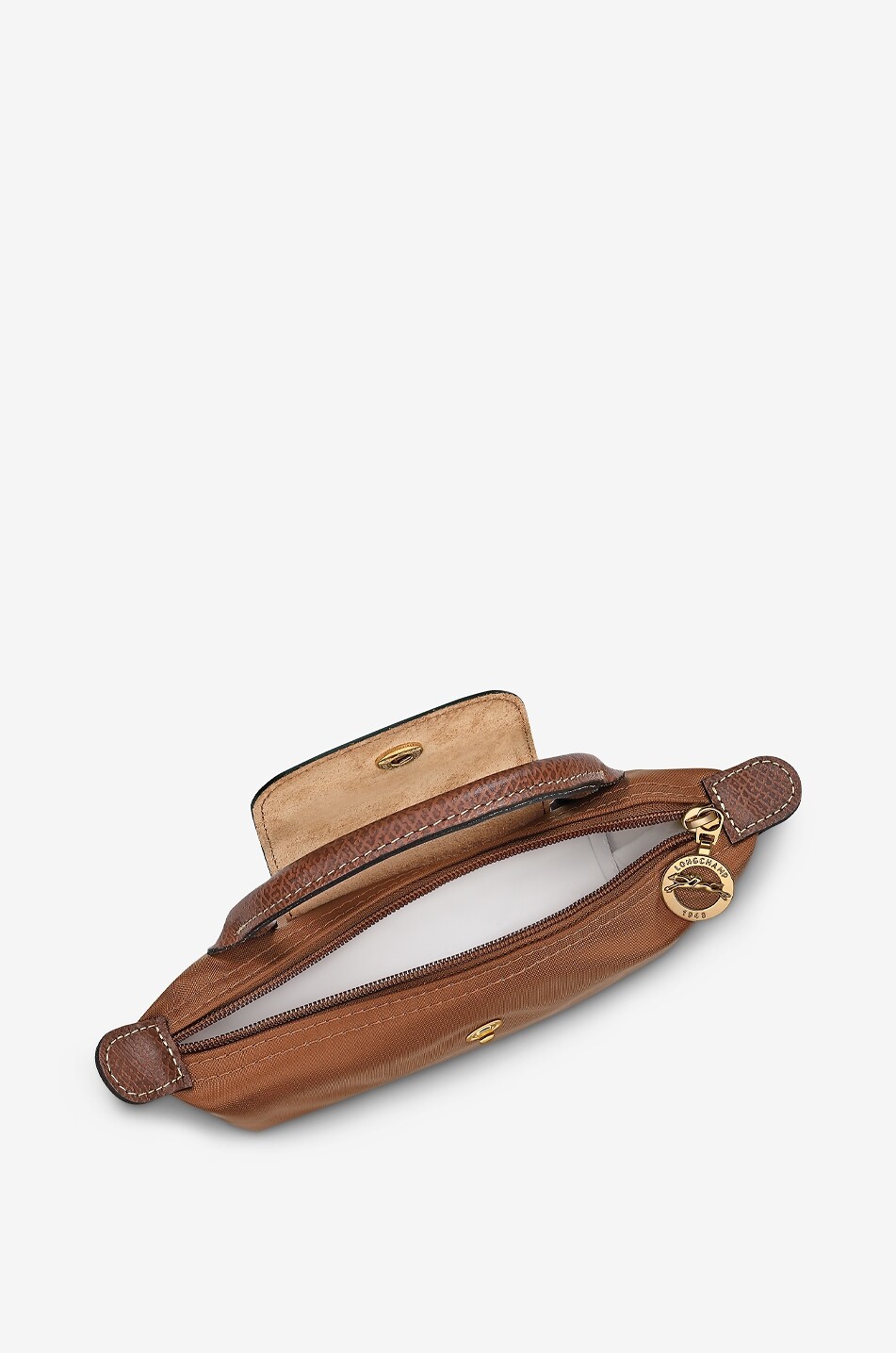 LONGCHAMP Le Pliage Original canvas cosmetic case with top handle Women COGNAC 5