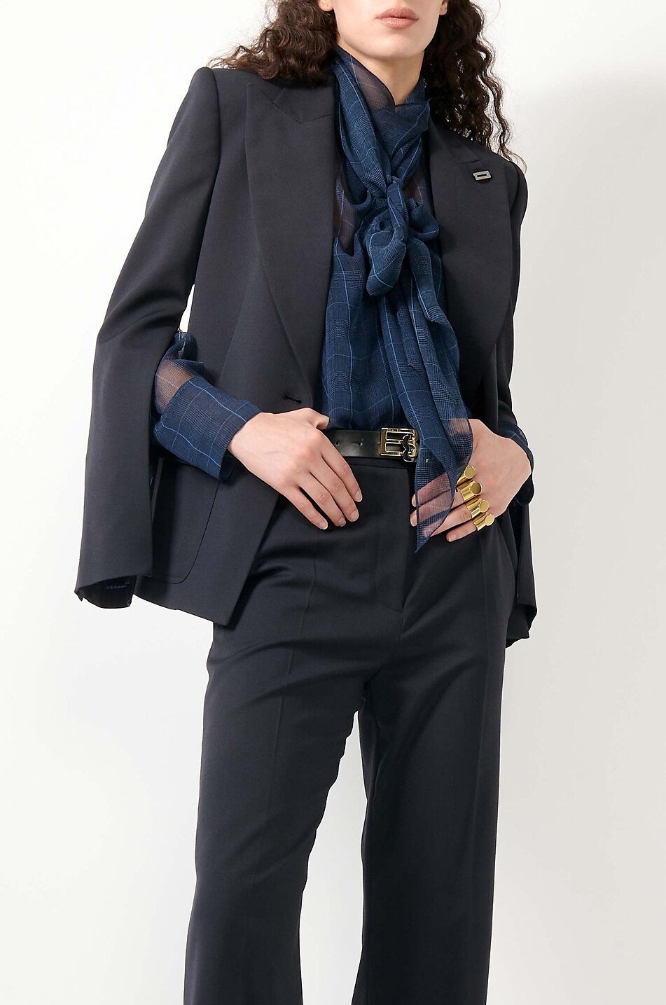 Veste Courte Cintrée Barbara Bui - Mix Polyester & Cuir - Taille XS/36fr - Occasion Très Bon état