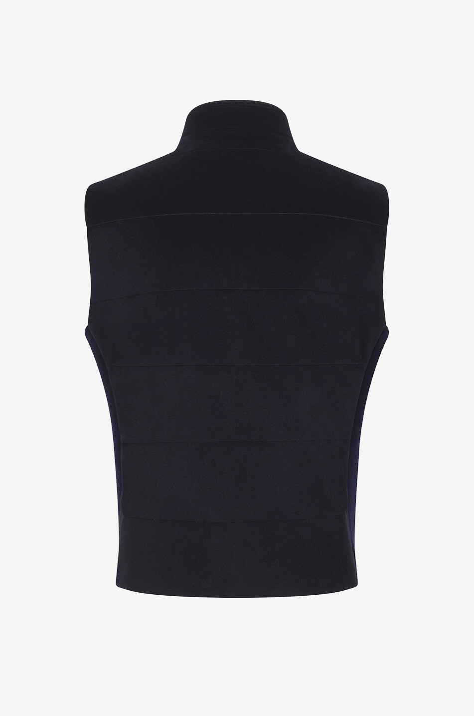 MAURIZIO BALDASSARI Cashmere sleeveless down jacket Men DARK BLUE 2