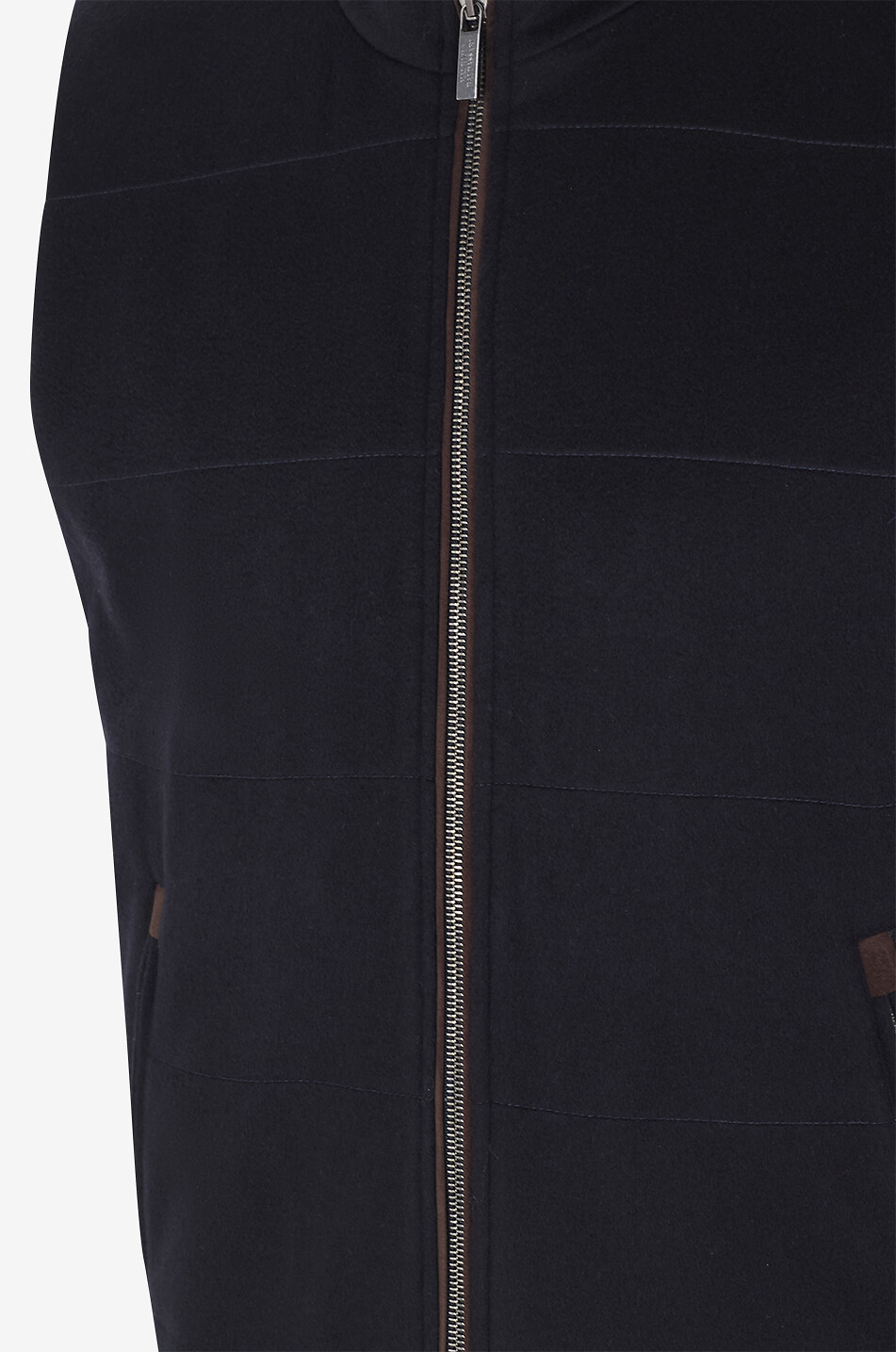 MAURIZIO BALDASSARI Cashmere sleeveless down jacket Men DARK BLUE 3