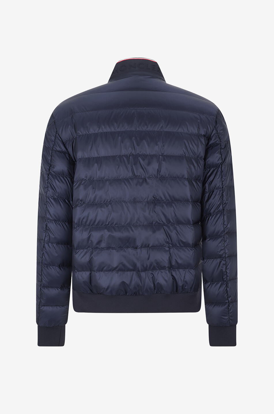 MONCLER Kurze Steppdaunenjacke aus Nylon Rigel Herren DUNKELBLAU 2