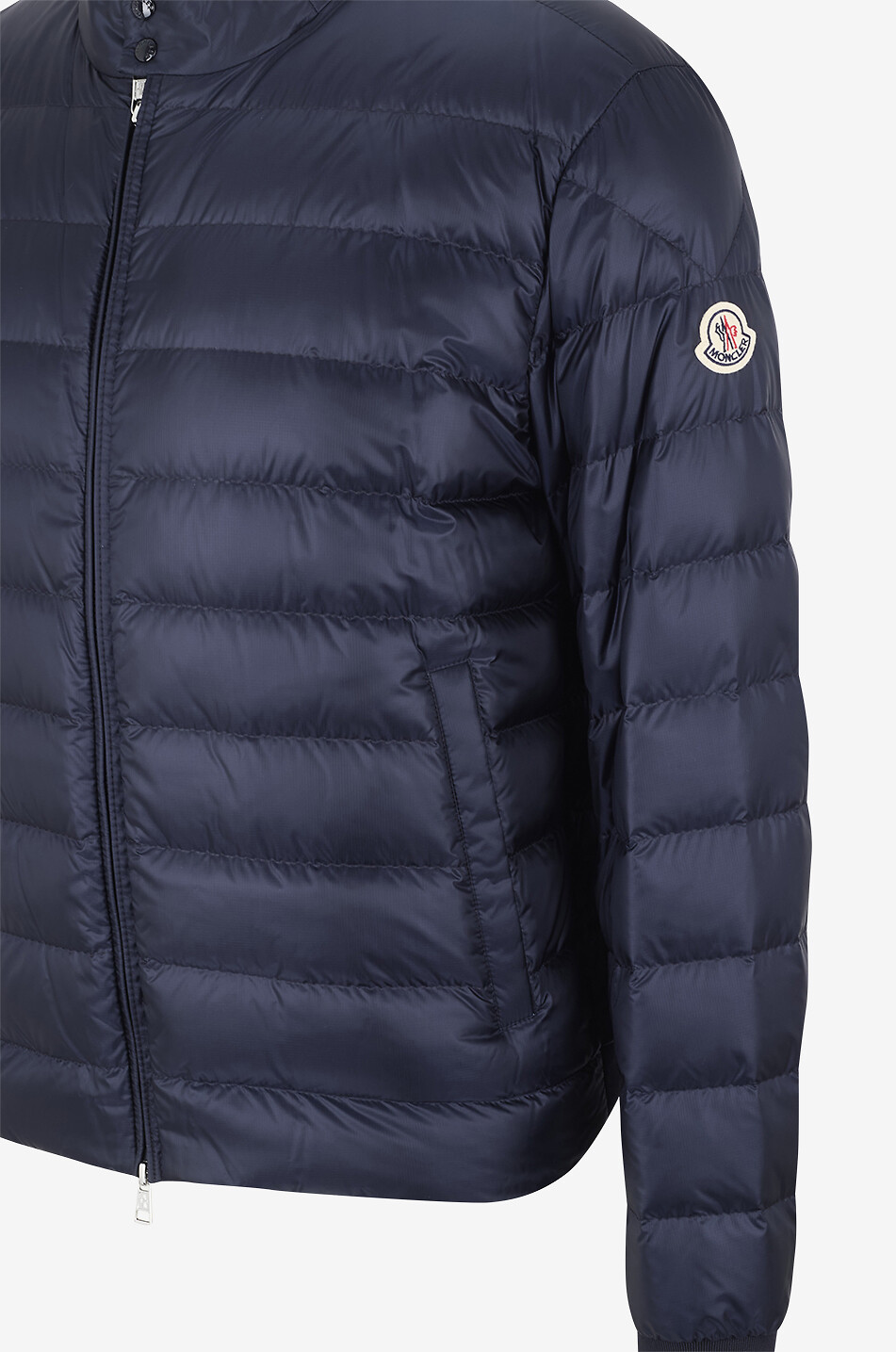 MONCLER Kurze Steppdaunenjacke aus Nylon Rigel Herren DUNKELBLAU 3