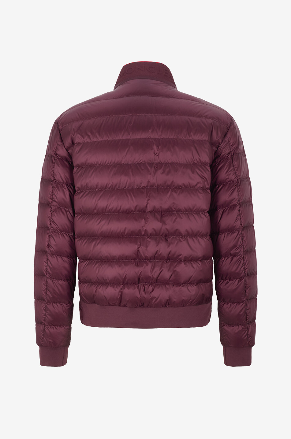 MONCLER Kurze Steppjacke aus technischem Gewebe Rigel Herren DUNKELROT 2