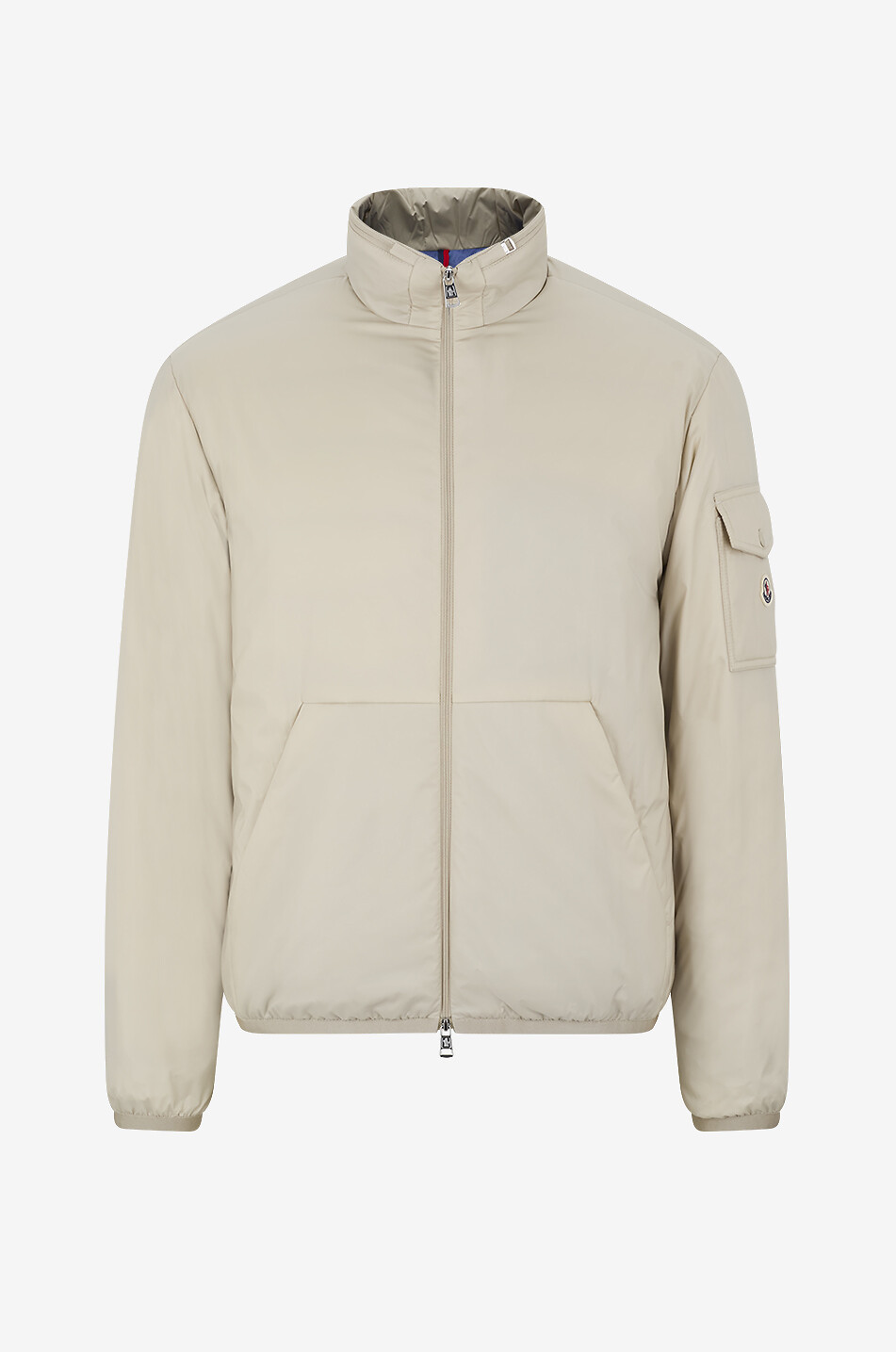 Breezes short nylon down jacket with stand-up collar - MONCLER