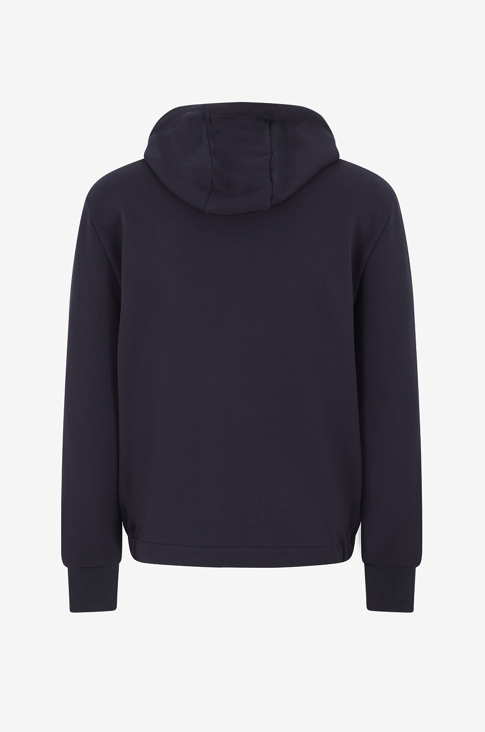MONCLER Sweat-shirt zippé à capuche à bords contrastés et logo Homme BLEU FONCE 2