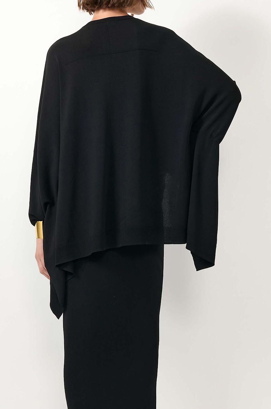 BARBARA BUI Oversize-Pullover mit Rundhalsausschnitt und Fledermausärmeln Damen SCHWARZ 2