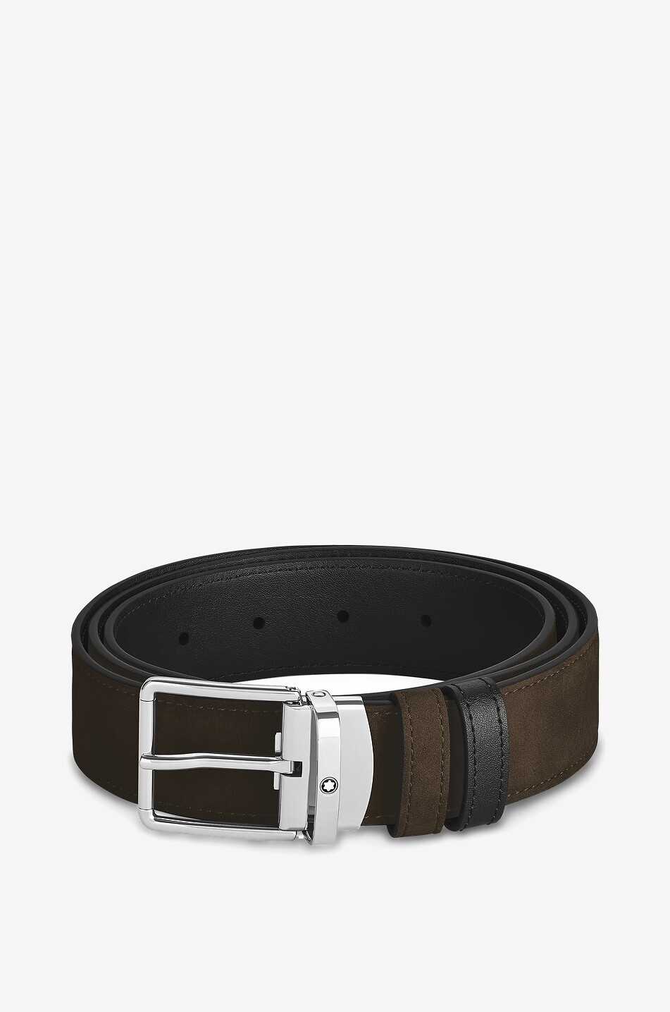 Everyday buckle brown/black 35mm reversible leather belt