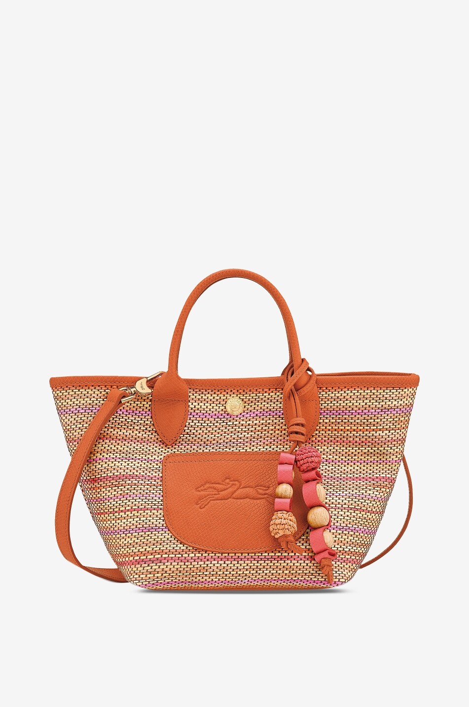 LONGCHAMP Sac cabas tressé effet raphia Le Panier Pliage Rainbow XS Femme MULTICOLORE 1