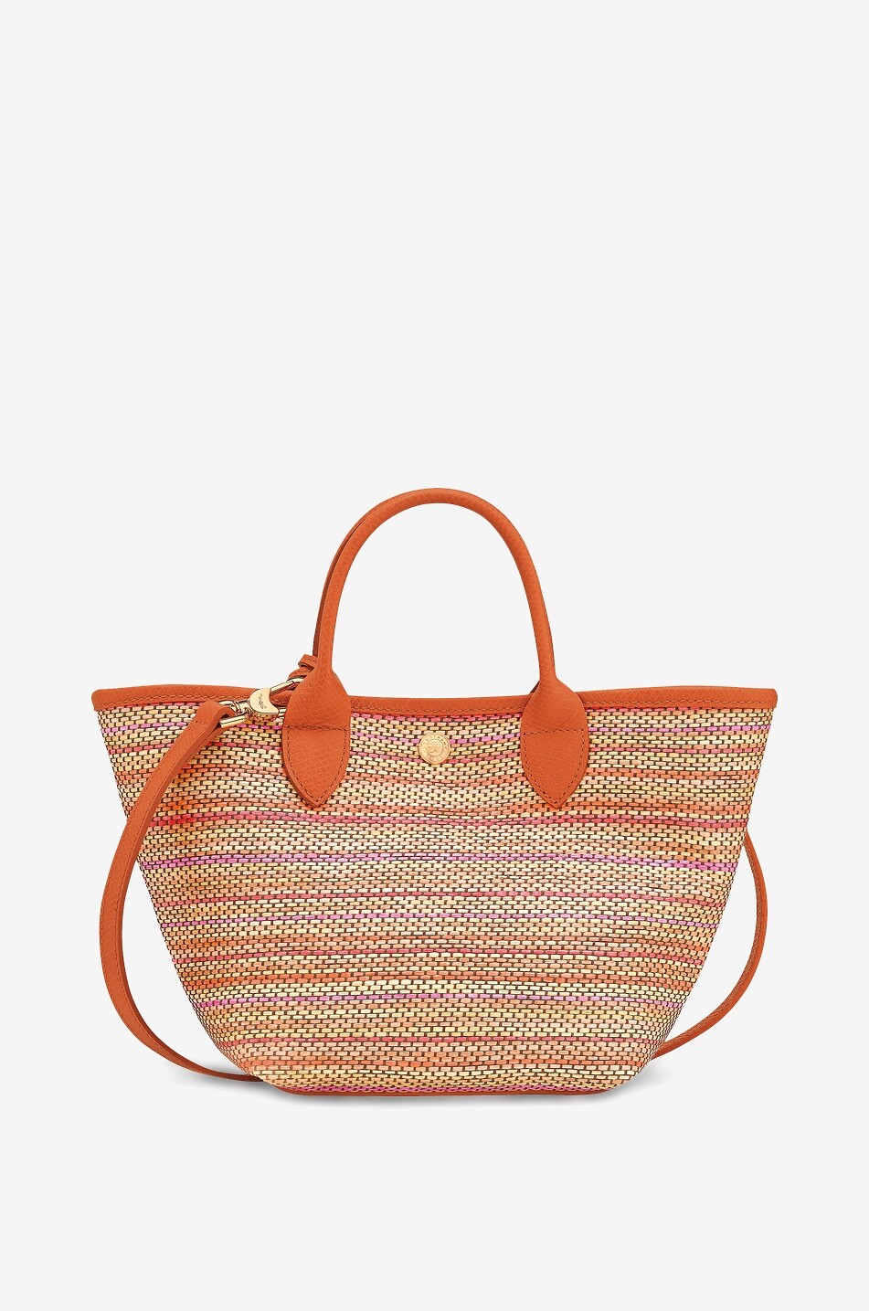 LONGCHAMP Sac cabas tressé effet raphia Le Panier Pliage Rainbow XS Femme MULTICOLORE 2