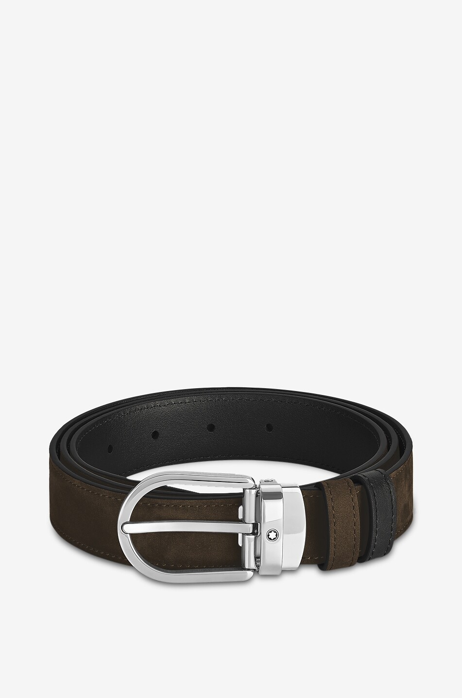 Horseshoe 30 mm Reversible Belt in Suede Leather