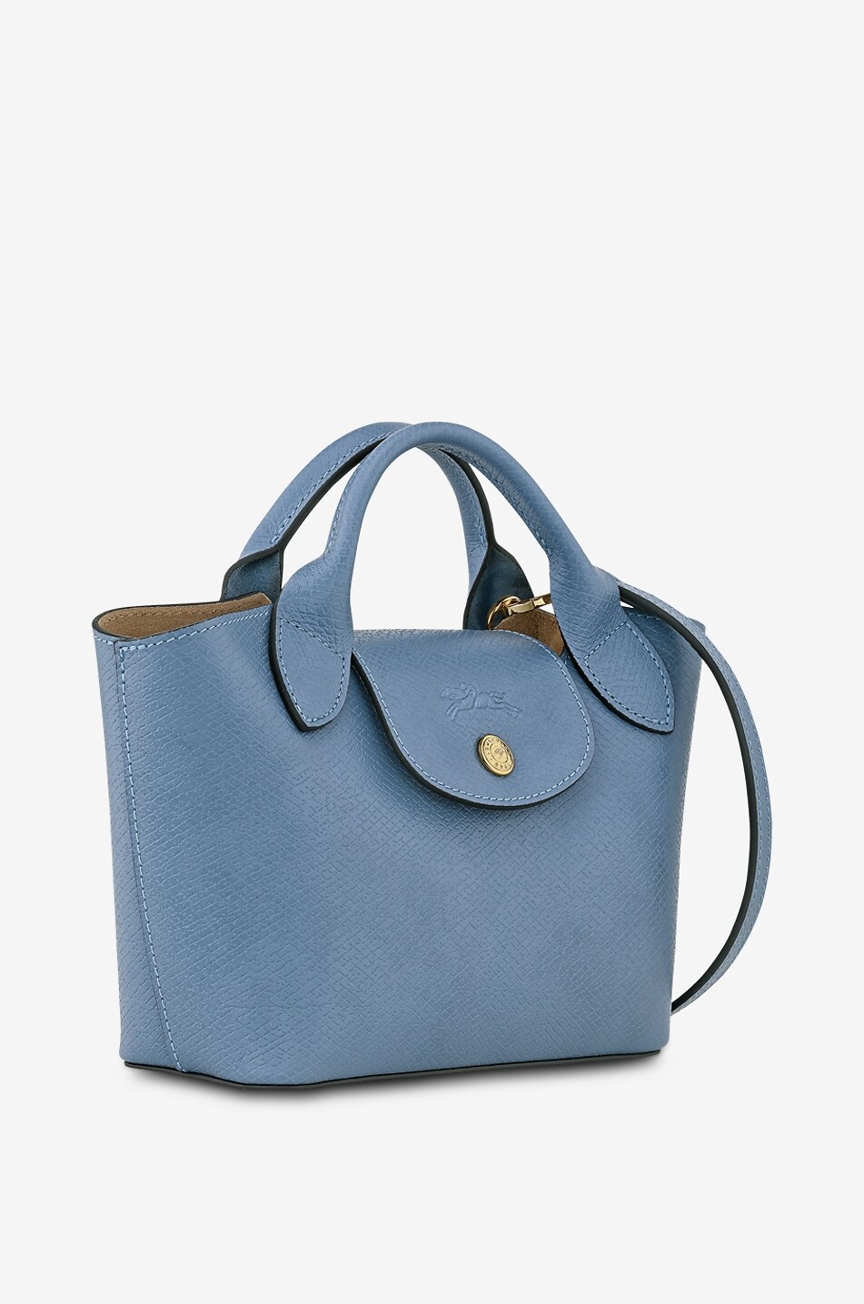 LONGCHAMP Épuré XS grained leather tote bag Women MEDIUM BLUE 2