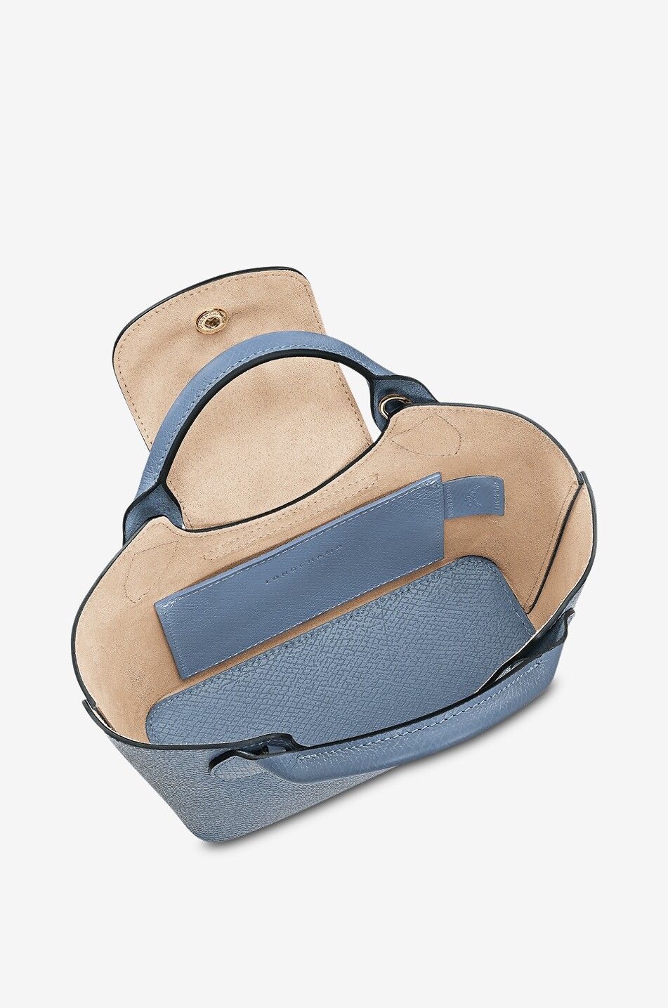 LONGCHAMP Épuré XS grained leather tote bag Women MEDIUM BLUE 4