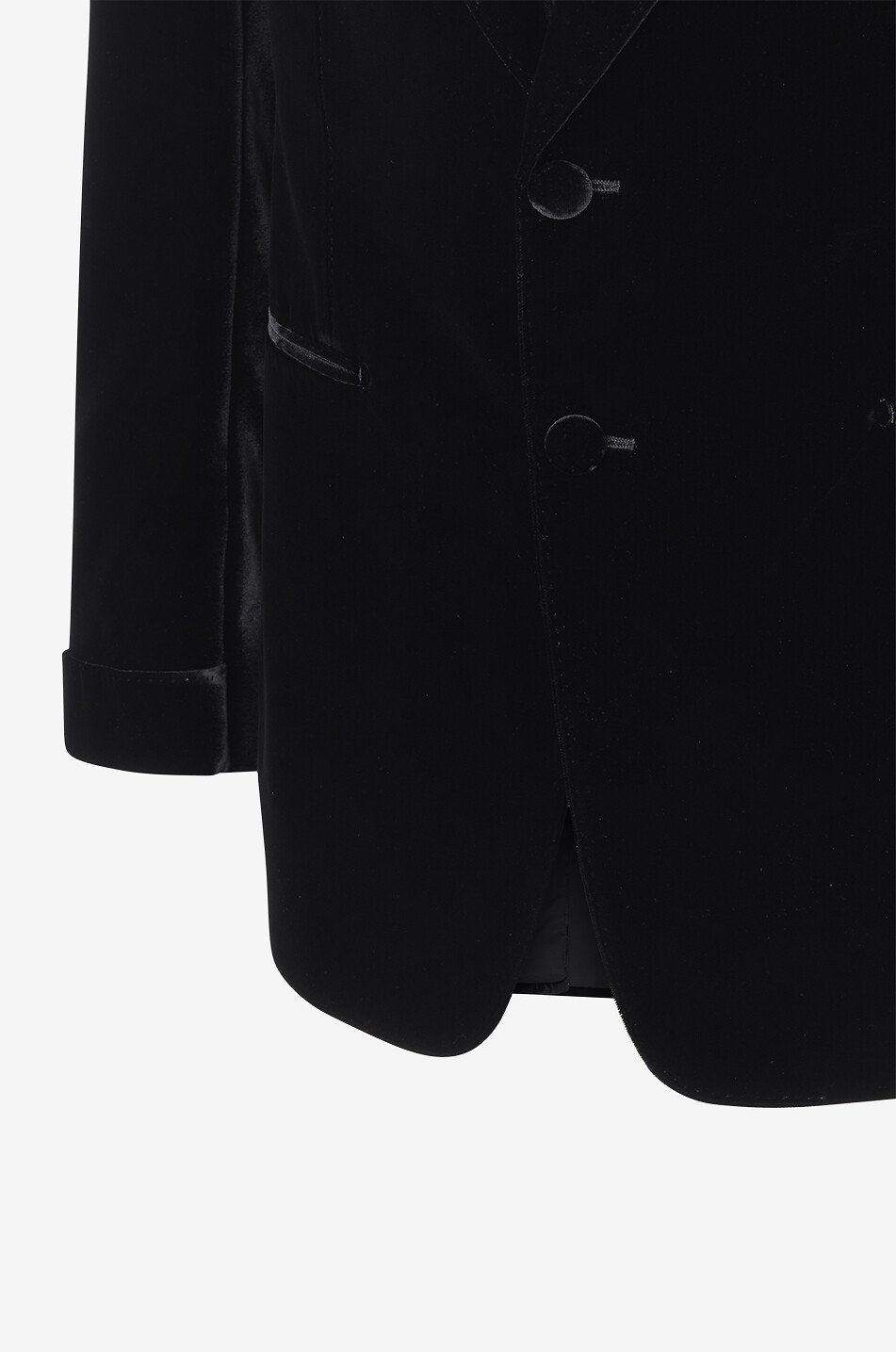 TOM FORD Velvet cocktail jacket with peak lapel collar Men BLACK 3