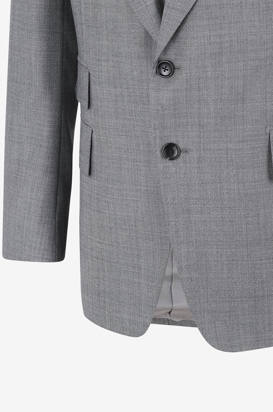 TOM FORD Costume deux pièces en laine à boutonnage simple Shelton Homme GRIS CLAIR 3