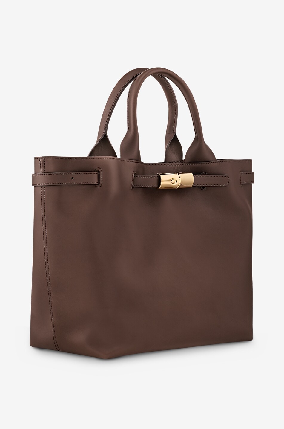 LONGCHAMP Le Smart leather tote bag Women BROWN 2