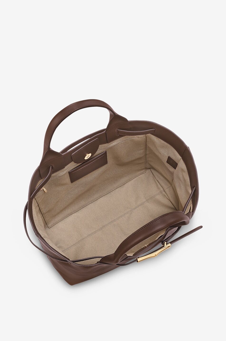 LONGCHAMP Le Smart leather tote bag Women BROWN 5